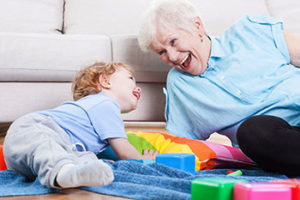 Intergenerational Care Grandmother and Child