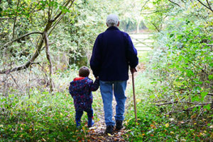 Intergenerational Care Grandfather and Child
