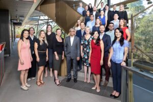 Sameer standing with the team from Social Marketing @ Griffith.